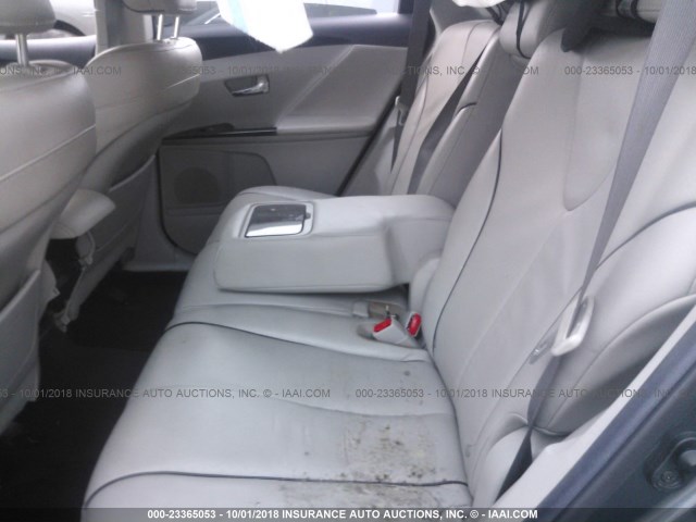 4T3ZA3BB2DU066345 - 2013 TOYOTA VENZA LE/XLE GRAY photo 8