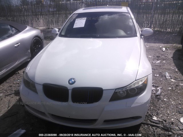 WBAVC73558KX90969 - 2008 BMW 328 XI SULEV WHITE photo 6