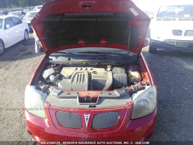 1G2AN18B387209922 - 2008 PONTIAC G5 GT BLACK photo 10