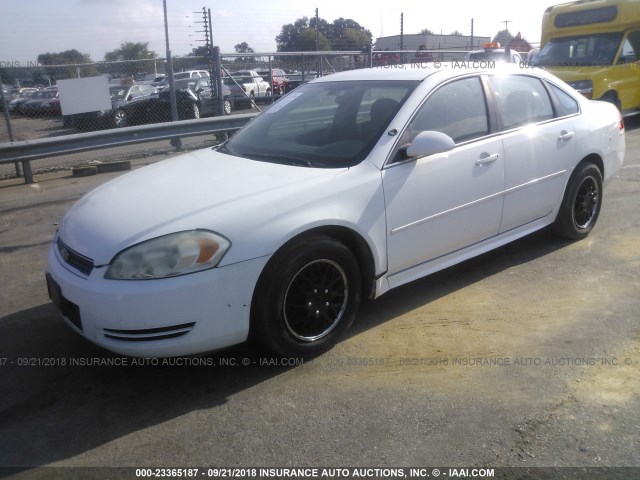 2G1WD5EM4B1242488 - 2011 CHEVROLET IMPALA POLICE WHITE photo 2