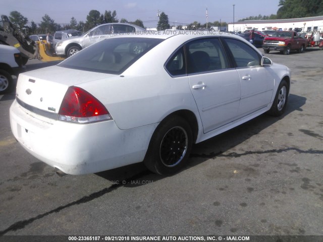 2G1WD5EM4B1242488 - 2011 CHEVROLET IMPALA POLICE WHITE photo 4