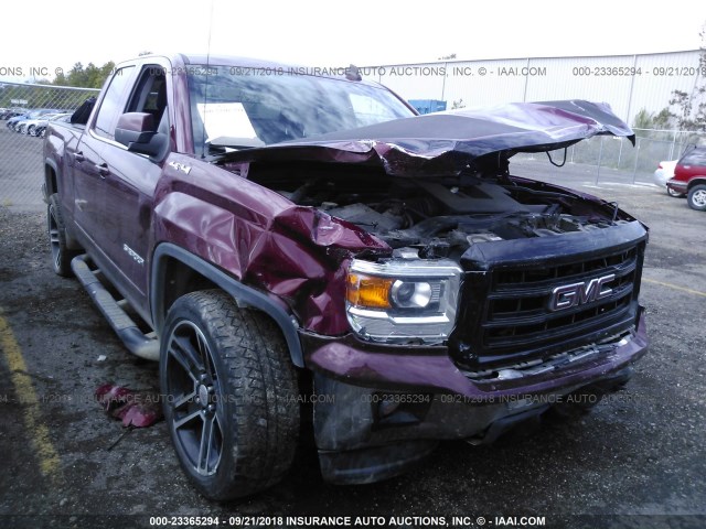 1GTV2UEC7FZ217284 - 2015 GMC SIERRA K1500 SLE BURGUNDY photo 1