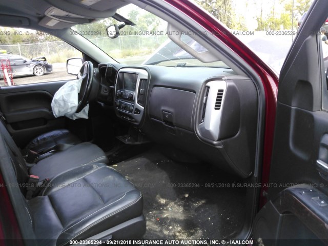 1GTV2UEC7FZ217284 - 2015 GMC SIERRA K1500 SLE BURGUNDY photo 5