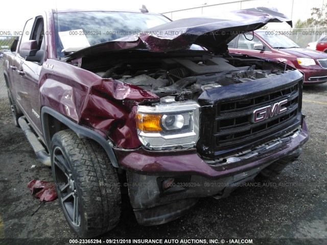 1GTV2UEC7FZ217284 - 2015 GMC SIERRA K1500 SLE BURGUNDY photo 6