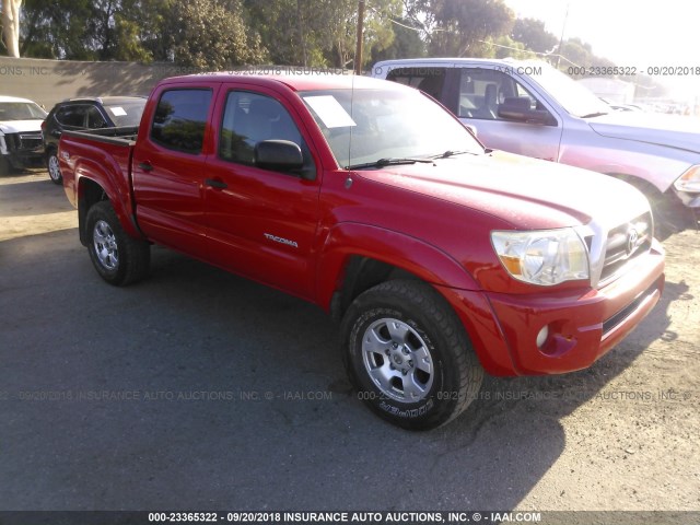 5TEJU62N27Z446200 - 2007 TOYOTA TACOMA DOUBLE CAB PRERUNNER RED photo 1