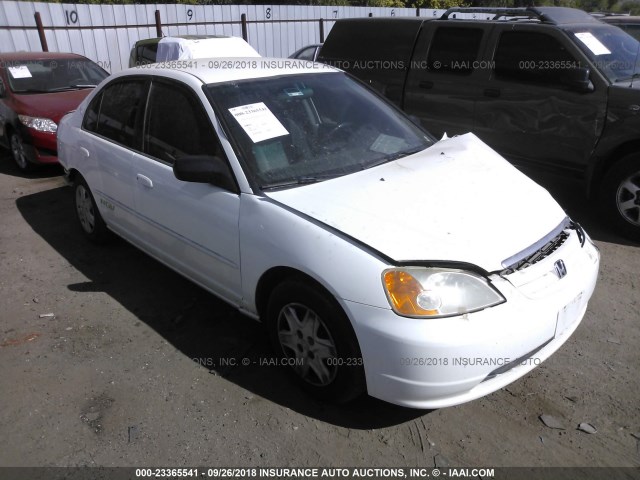 1HGEN26502L000041 - 2002 HONDA CIVIC GX WHITE photo 1