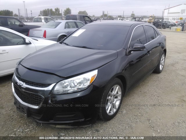 1G11C5SL9FF255535 - 2015 CHEVROLET MALIBU 1LT BLACK photo 2