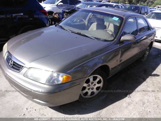 1YVGF22CXY5145782 - 2000 MAZDA 626 ES/LX GRAY photo 2