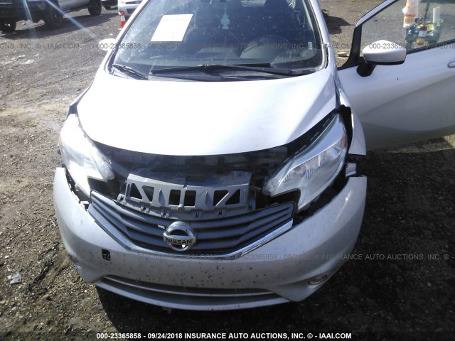 3N1CE2CP3FL411703 - 2015 NISSAN VERSA NOTE S/S PLUS/SV/SL/SR SILVER photo 6