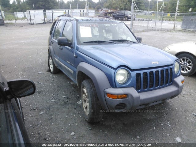 1J4GK48K03W609140 - 2003 JEEP LIBERTY SPORT/FREEDOM ლურჯი ფოტო 1