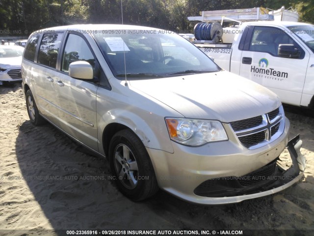 2C4RDGCG9DR502580 - 2013 DODGE GRAND CARAVAN SXT GOLD photo 1