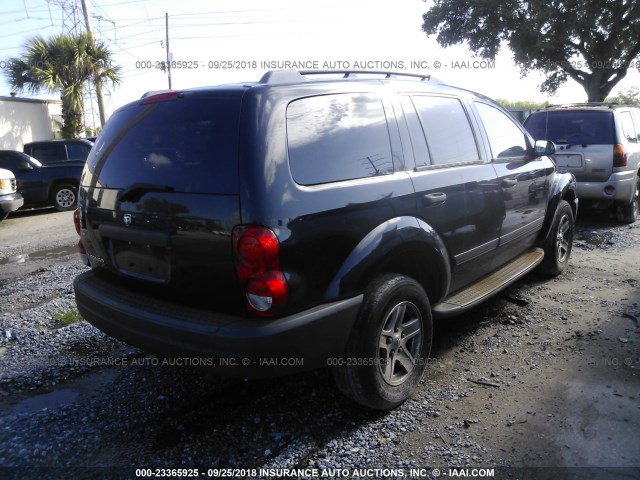 1D4HD38N76F110500 - 2006 DODGE DURANGO SXT BLACK photo 4