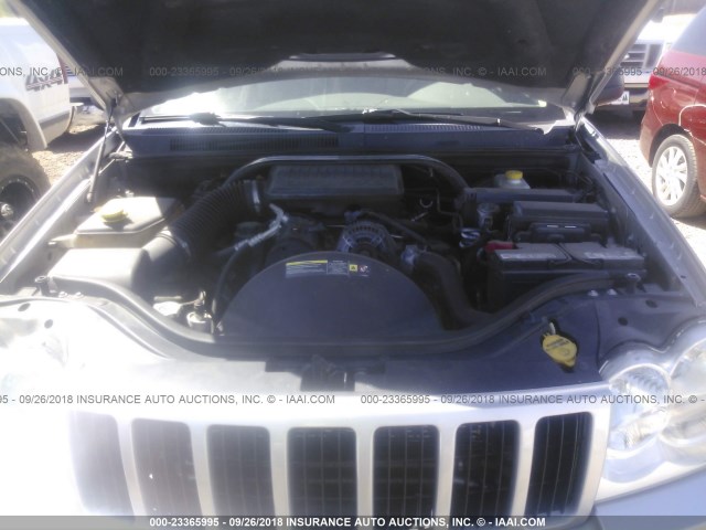 1J4GR48KX6C266113 - 2006 JEEP GRAND CHEROKEE LAREDO/COLUMBIA/FREEDOM 银色 照片 10