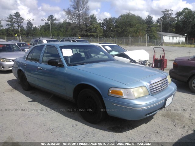 2FAFP71W7WX148583 - 1998 FORD CROWN VICTORIA POLICE INTERCEPTOR BLUE photo 1