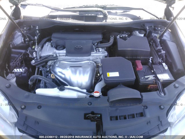 4T1BF1FK6GU583940 - 2016 TOYOTA CAMRY LE/XLE/SE/XSE BLACK photo 10