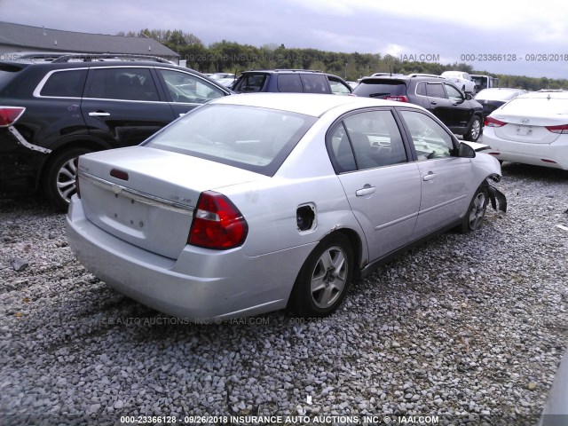 1G1ZT52814F100392 - 2004 CHEVROLET MALIBU LS 银色 照片 4