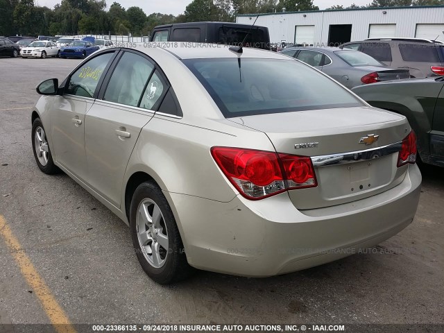 1G1PC5SB7E7468719 - 2014 CHEVROLET CRUZE LT Champagne photo 3