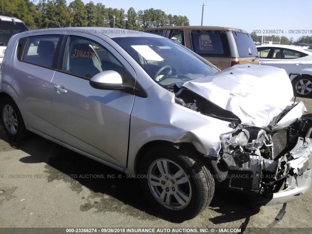1G1JA6SH2C4131945 - 2012 CHEVROLET SONIC LS SILVER photo 1