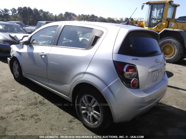 1G1JA6SH2C4131945 - 2012 CHEVROLET SONIC LS SILVER photo 3