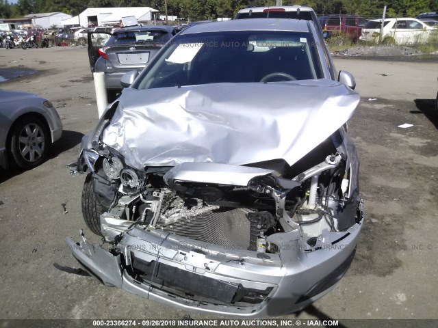 1G1JA6SH2C4131945 - 2012 CHEVROLET SONIC LS SILVER photo 6