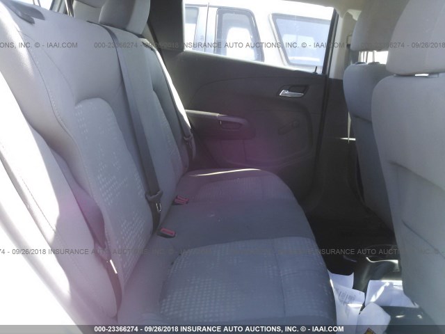 1G1JA6SH2C4131945 - 2012 CHEVROLET SONIC LS SILVER photo 8