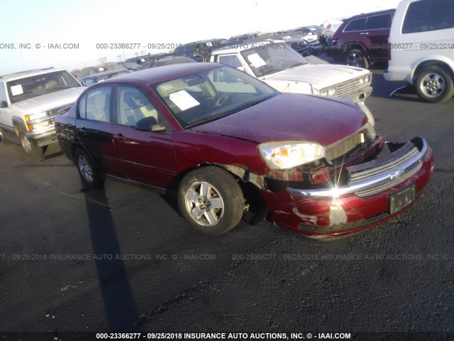 1G1ZT52855F310088 - 2005 CHEVROLET MALIBU LS ბურგუნდია ფოტო 1