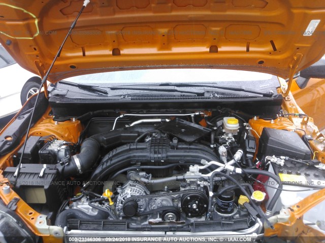 JF2GTAAC8JH282249 - 2018 SUBARU CROSSTREK ORANGE photo 10