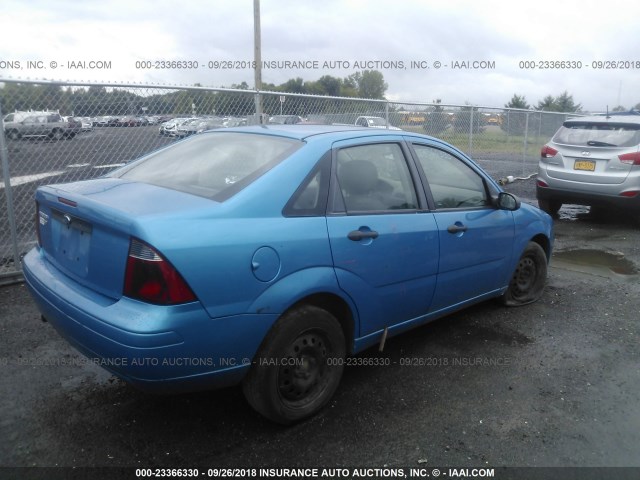1FAHP34N27W291099 - 2007 FORD FOCUS ZX4/S/SE/SES Көк фото 4