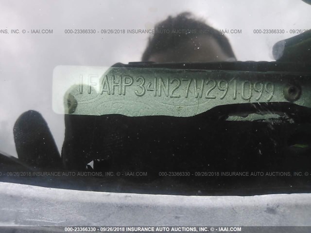 1FAHP34N27W291099 - 2007 FORD FOCUS ZX4/S/SE/SES Көк фото 9