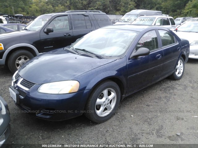 1B3EL46R55N616413 - 2005 DODGE STRATUS SXT BLUE photo 2