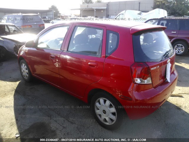KL1TJ62664B133474 - 2004 CHEVROLET AVEO LS RED photo 3