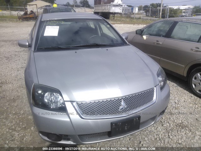 4A32B2FF1AE003095 - 2010 MITSUBISHI GALANT FE SILVER photo 6