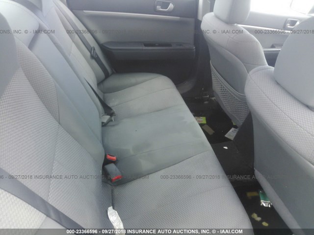 4A32B2FF1AE003095 - 2010 MITSUBISHI GALANT FE SILVER photo 8