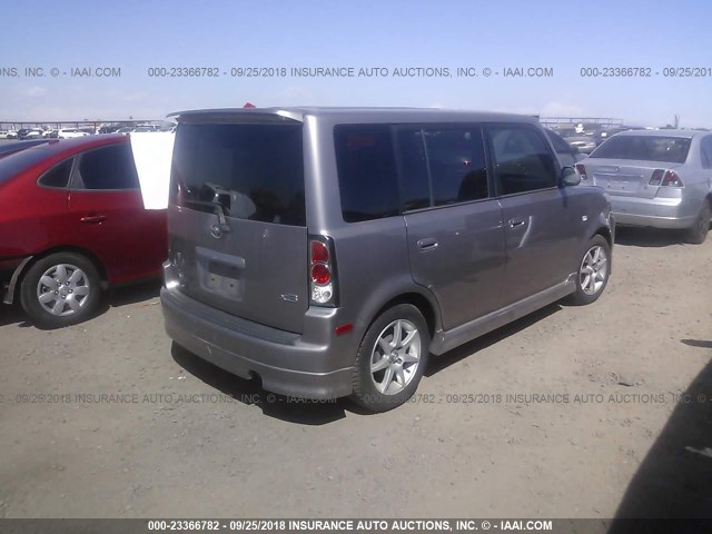 JTLKT324740159917 - 2004 TOYOTA SCION XB Plata foto 4