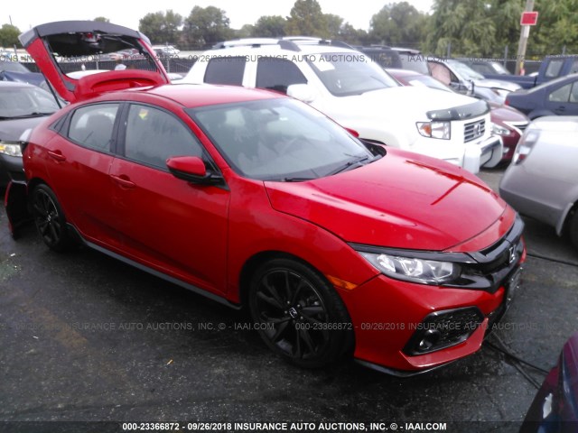 SHHFK7H4XHU232055 - 2017 HONDA CIVIC SPORT RED photo 1