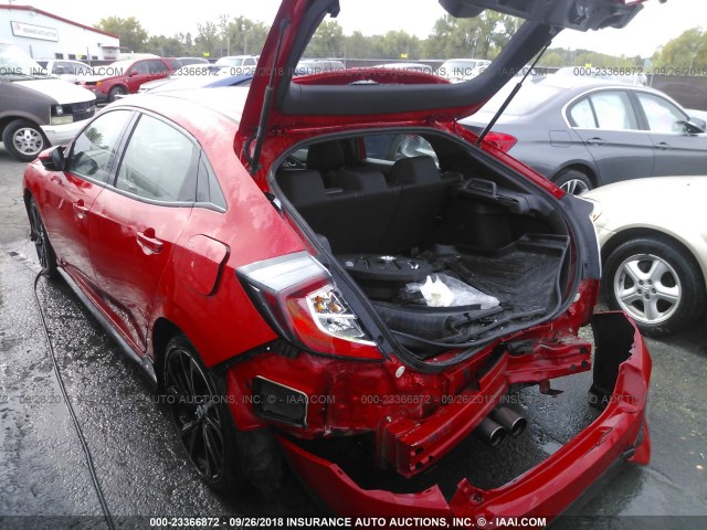 SHHFK7H4XHU232055 - 2017 HONDA CIVIC SPORT 红色 照片 3