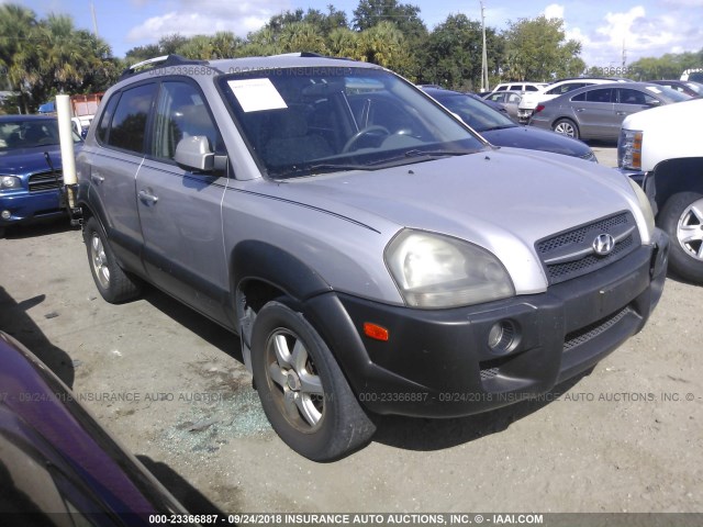 KM8JN72D45U107949 - 2005 HYUNDAI TUCSON GLS/LX SILVER photo 1