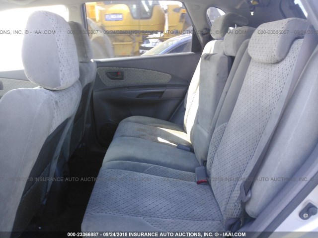 KM8JN72D45U107949 - 2005 HYUNDAI TUCSON GLS/LX SILVER photo 8