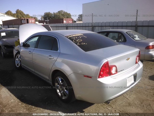 1G1ZC5EB0AF211535 - 2010 CHEVROLET MALIBU 1LT ვერცხლისფერი ფოტო 3