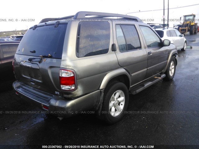 JN8DR09YX3W815411 - 2003 NISSAN PATHFINDER LE/SE GRAY photo 4