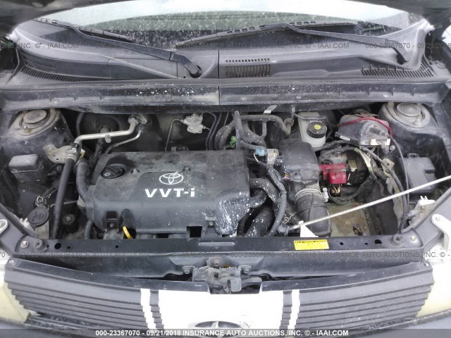 JTLKT334350202889 - 2005 TOYOTA SCION XB Negro foto 10