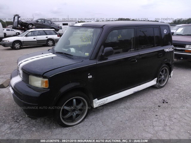 JTLKT334350202889 - 2005 TOYOTA SCION XB Negro foto 2