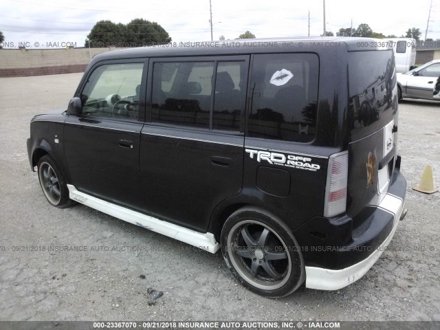 JTLKT334350202889 - 2005 TOYOTA SCION XB Negro foto 3