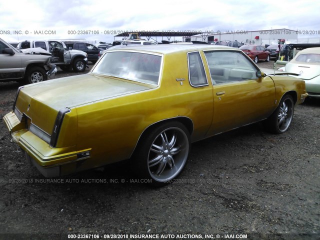 1G3GR47Y0GP345392 - 1986 OLDSMOBILE CUTLASS SUPREME  GREEN photo 4