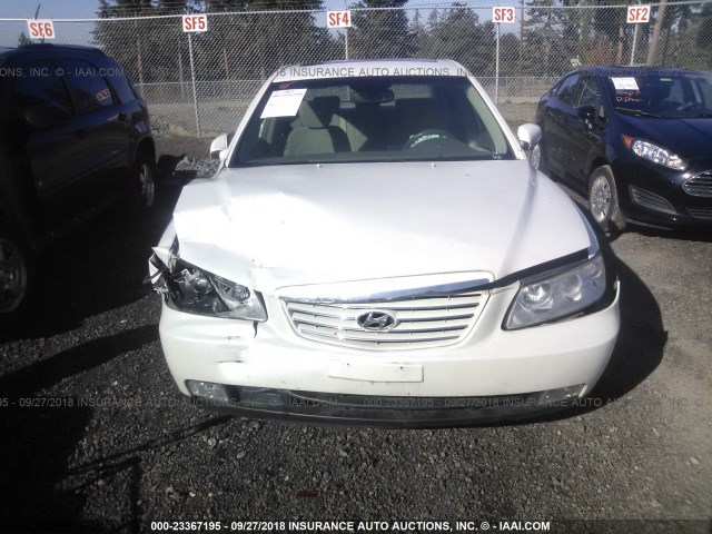 KMHFC46D37A209638 - 2007 HYUNDAI AZERA GLS WHITE photo 6