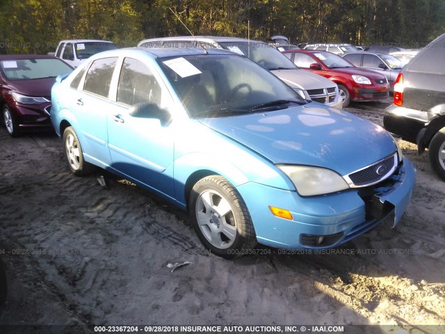 1FAHP34N77W128996 - 2007 FORD FOCUS ZX4/S/SE/SES 蓝色 照片 1
