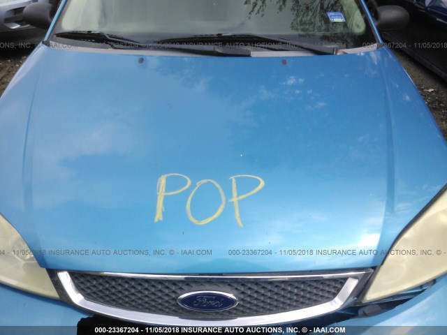 1FAHP34N77W128996 - 2007 FORD FOCUS ZX4/S/SE/SES 蓝色 照片 10