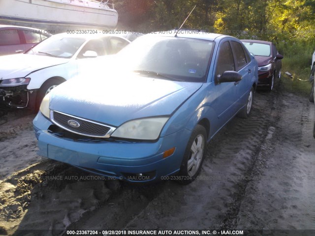1FAHP34N77W128996 - 2007 FORD FOCUS ZX4/S/SE/SES 蓝色 照片 2