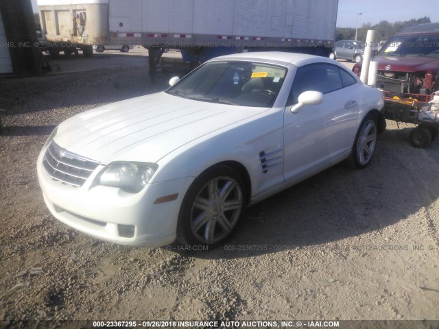 1C3AN69L14X009393 - 2004 CHRYSLER CROSSFIRE LIMITED WHITE photo 2