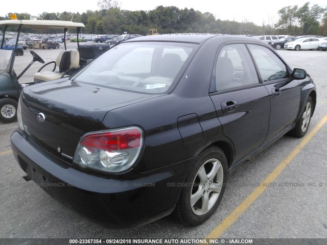 JF1GD67636G500904 - 2006 SUBARU IMPREZA 2.5I BLACK photo 4